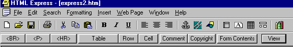 Main Toolbars